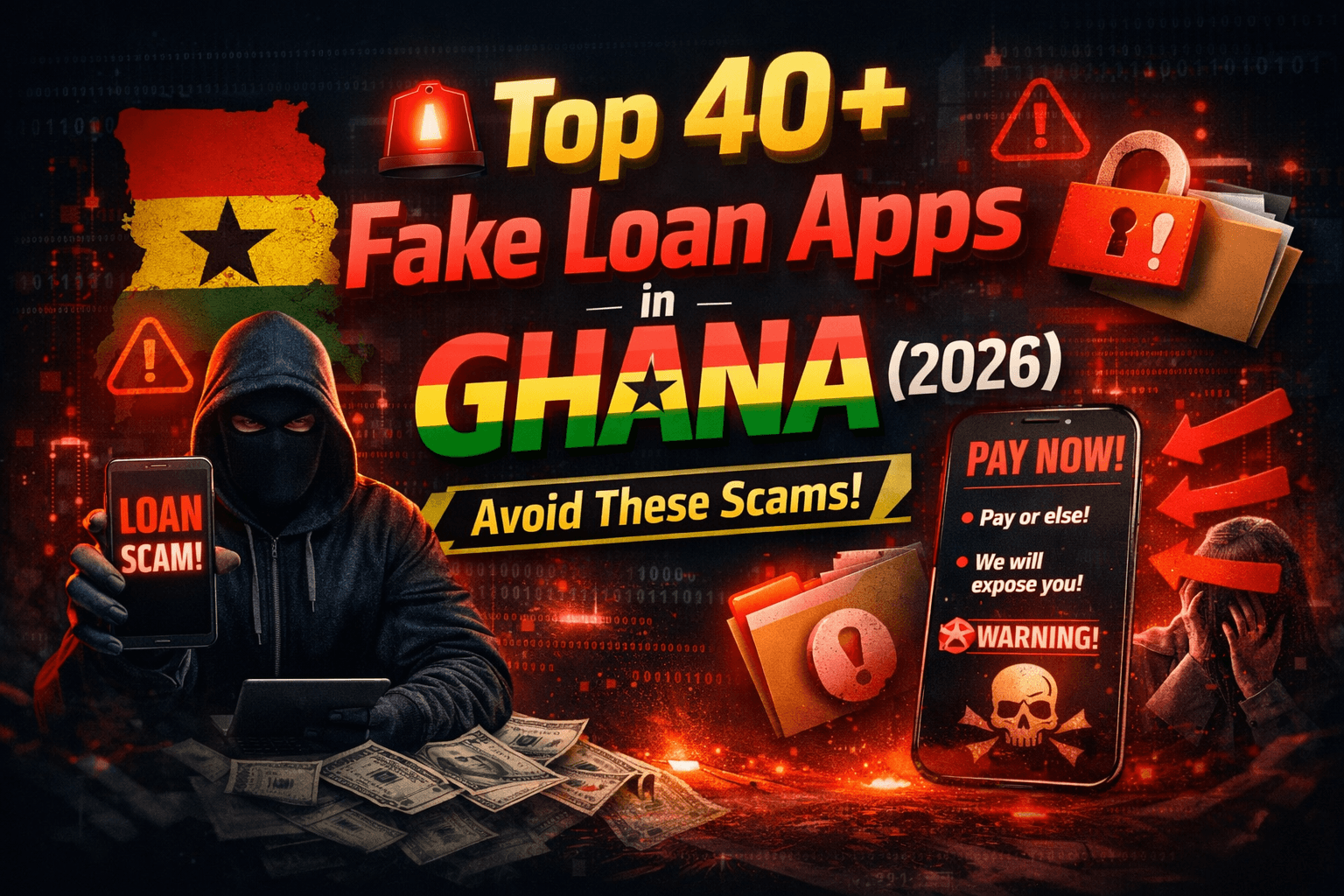 🚨 40+ Fake Loan Apps in Ghana (2026) – Stay Away from These Scams!
